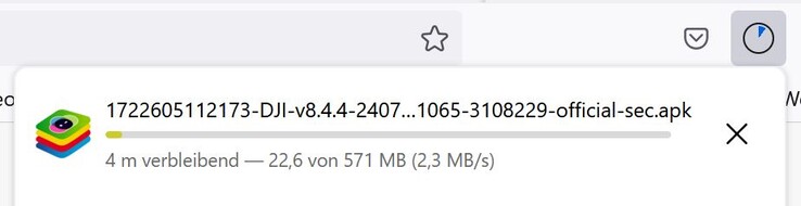 The smartphone app occupies lots of storage