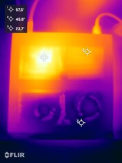 Lenovo ThinkStation P3 Tiny stress test (top side)
