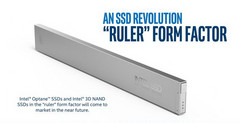 Intel&#039;s &quot;ruler&quot; form factor is specifically designed for data centers. (Source: Intel)