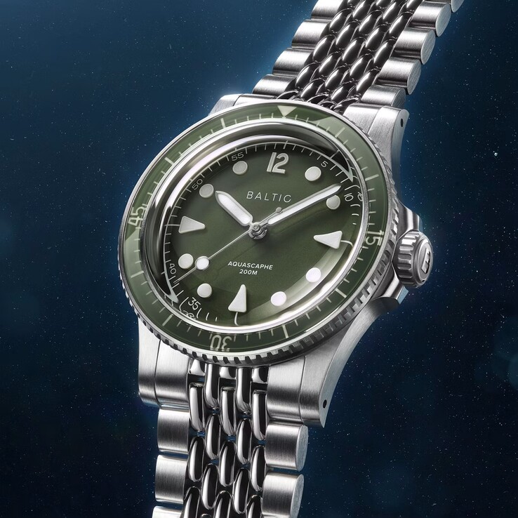 The Baltic Aquascaphe MK2 features 200 m (20 bar) water resistance (Image source: Baltic)