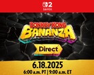 Donkey Kong Bananza Direct teaser. On Wednesday, June 18 the Direct will unveil some information about the upcoming Switch 2 game (Image source: Nintendo)