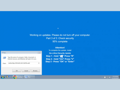 A fake Windows Security Update screen pictured (image source: Bleeping Computer)