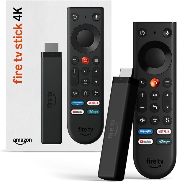 The new Fire TV Stick 4K (pictured) sits below the Fire TV 4K Max and Fire TV Cube.