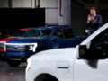 Ford is now producing the F-150 Lightning pickup truck with vehicles expected to ship in the “coming days”. (Image source: Ford)