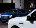 Ford is now producing the F-150 Lightning pickup truck with vehicles expected to ship in the “coming days”. (Image source: Ford)