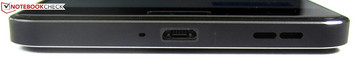 Bottom: microphone, Micro-USB 2.0 port, speaker