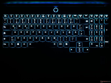 Keyboard lighting  (completely blue here)