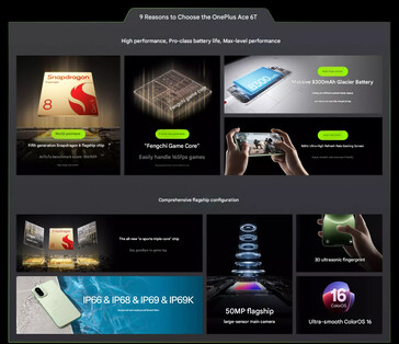 Main highlights of the phone (Image source: OnePlus)