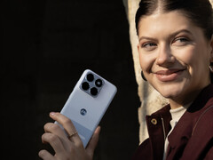 The promo pictures show the phone in different colorways. Pictured: one of the leaked pictures of the Edge 70 Fusion.