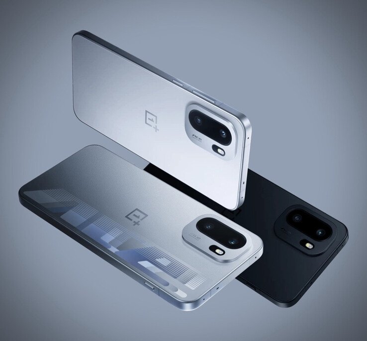 The OnePlus Ace 6 in its three launch colours. (Image source: OnePlus)