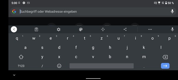 Asus Zenfone 8 - Keyboard