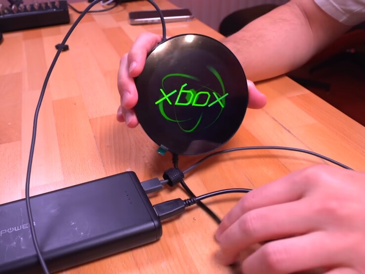 The glowing jewel now functions as a display. (Image source: Macho Nacho Productions via YouTube)