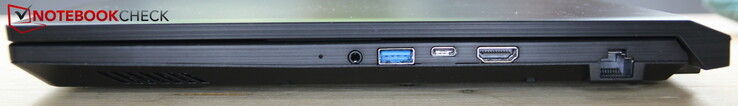 Right: headset port, USB-A 3.0, USB-C 3.0, HDMI