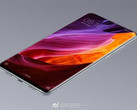 The leaked render depicts an almost 100% screen-to-body ratio for the Mi MIX 2. (Source: Weibo)