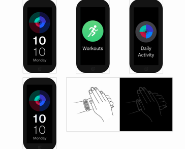 The app also shows how the Band will function and display health data. (Source: Android Police)