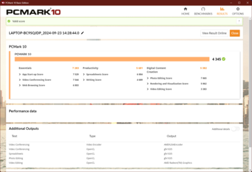 PCMark 10 - battery mode