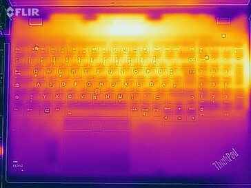 Thermal image under load - top side