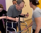 Paralyzed Ivan Vargas receives Ekso Indego exoskeleton under Medicare coverage and begins training to walk again. (Source: Sheltering Arms Institute)