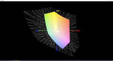 AdobeRGB color-space coverage: 37%