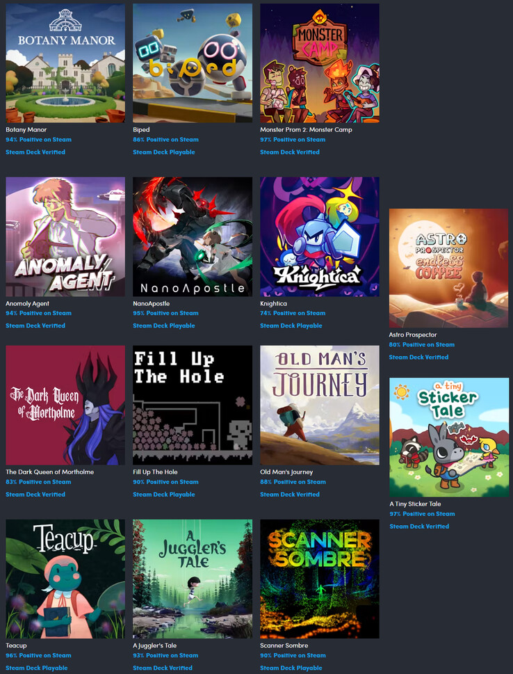 All games included in the bundle
