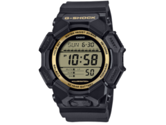 The Casio G-Shock GD-010GB-1A9JF (pictured) has a tinted gold LCD and polished bezel ring. (Image source: G-Central)
