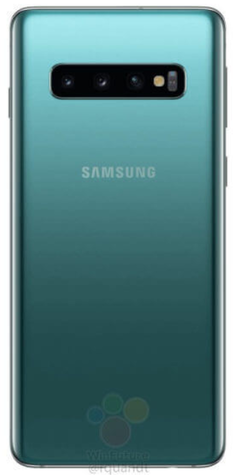 Samsung Galaxy S10 in green. (Source: WinFuture)