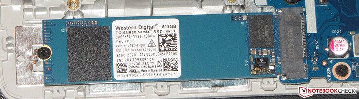 An NVMe SSD serves as system drive.