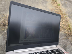 Outdoors on overcast day
