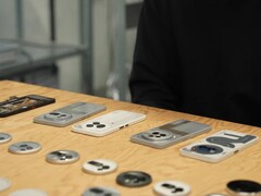 Nothing Phone (3a) prototypes showcased by the company. (Image source: Eyal-M on Reddit)