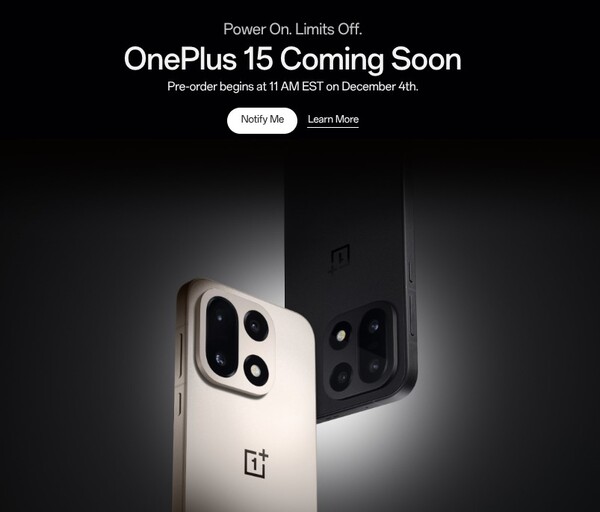 Those who pre-order the OnePlus 15 will get a free gift. (Image source: OnePlus)