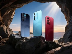 The Realme 15x is available in Marine Blue, Aqua Blue, and Maroon Red. (Image source: Realme)