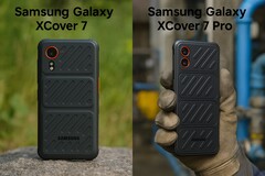 We pit the cheaper Samsung Galaxy XCover 7 against the XCover 7 Pro. (Image source: Florian Schmitt/Notebookcheck)