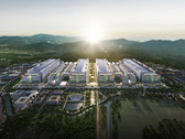 SK hynix's rendering of the Yongin Semiconductor Cluster, pictured.