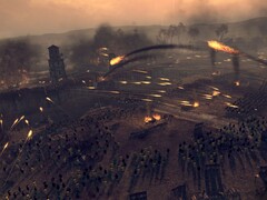 An image showing a siege in Total War: Attila, now 55% off on Steam.