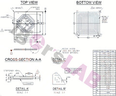 Navi 23 RX 6600 package dimensions. (Image Source: igor'sLAB)