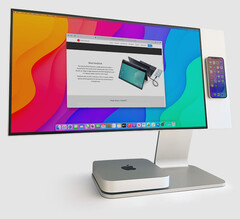 The NexMonitor is compatible with desktop PCs too, such as the Mac mini. (Image source: Nex Computer)