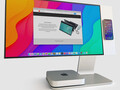 The NexMonitor is compatible with desktop PCs too, such as the Mac mini. (Image source: Nex Computer)