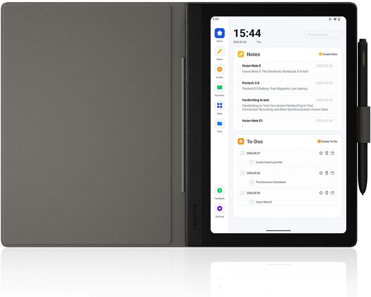 The tablet ships with a protective case and a stylus