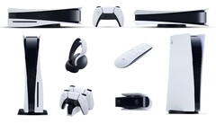 The PS5 consoles and a handful of accessories. (Image source: PlayStation/NDTV/FlatpanelsHD - edited)