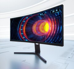 The Redmi Curved Monitor 30&quot; has an adjustable stand. (Image source: Xiaomi)