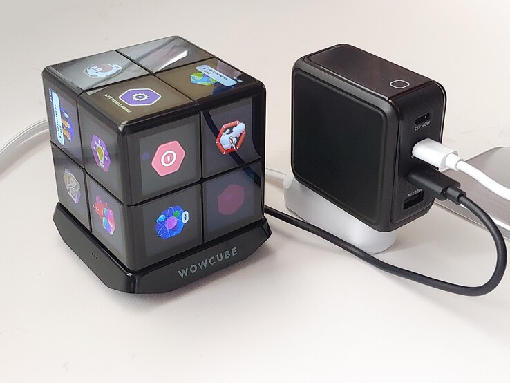Charging a toy and power bank.