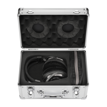 The headphones come in a special hard carrying case. (Image source: Audio-Technica)