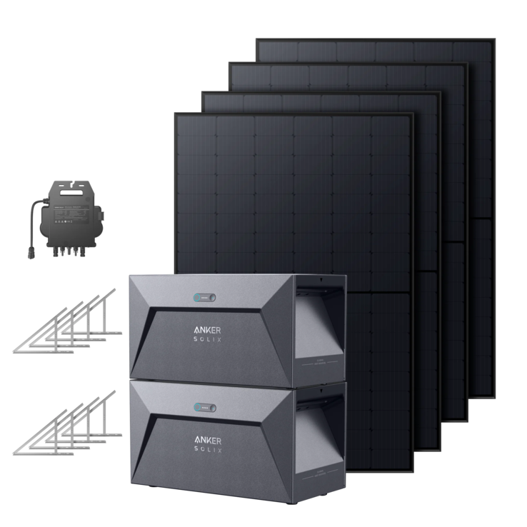 The Anker SOLIX Solarbank Dual System with Brackets (1640W | 3200Wh). (Image source: Anker)