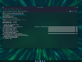 CachyOS 241221 desktop with CLI window (Image source: CachyOS)