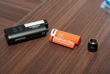 Size comparison to the AA-format version.