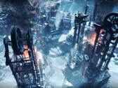 An image showing a city in Frostpunk.