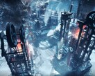 An image showing a city in Frostpunk.