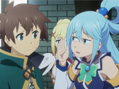 A screenshot -『この素晴らしい世界に祝福を！３ーBONUS STAGEー』本予告 (Image source: KadokawaAnime on YouTube)
