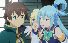 A screenshot -『この素晴らしい世界に祝福を！３ーBONUS STAGEー』本予告 (Image source: KadokawaAnime on YouTube)