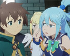 Uma captura de tela -『この素晴らしい世界に祝福を！３ーBONUS STAGEー』本予告 (Fonte da imagem: KadokawaAnime no YouTube)